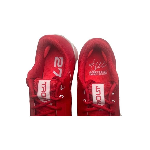 Nike Force Zoom Trout 7 Pro Men Metal Baseball Cleats Red White Sz 11 CQ7224-602 - Picture 8 of 9